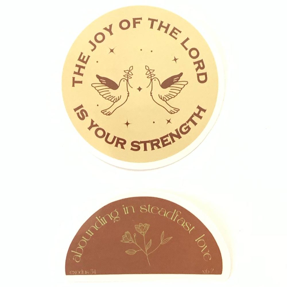 2 Piece Religious Vinyl Stickers